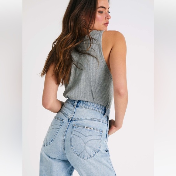 Rolla’s Elle super high rise relaxed Jean - Picture 2 of 8